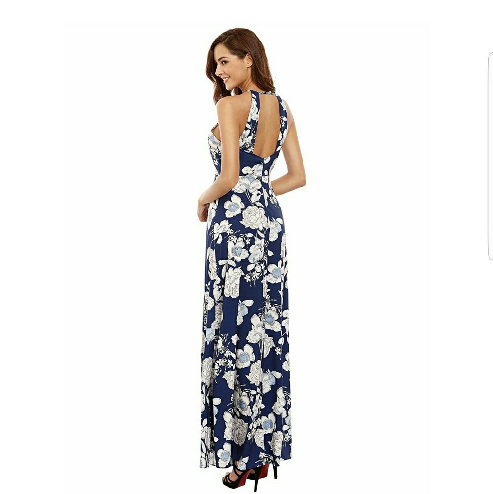 Medium floral long dress