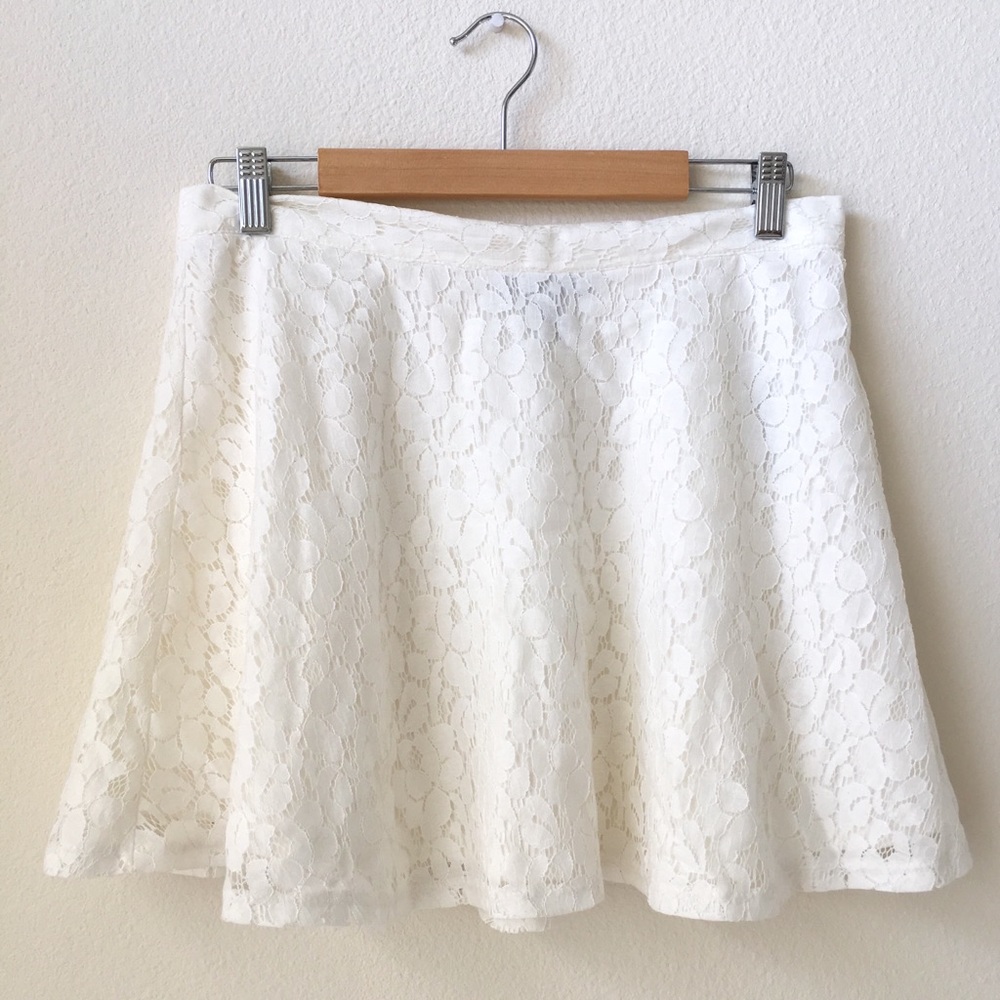 White Lace Skirt