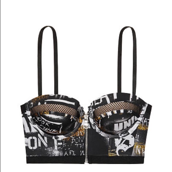 Victoria's Secret Balmain Long Line Zipper Bra 36C - Picture 2 of 5