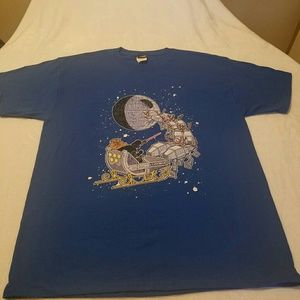Merry Sithmas Mens Star Wars Chrismas T Shirt blue