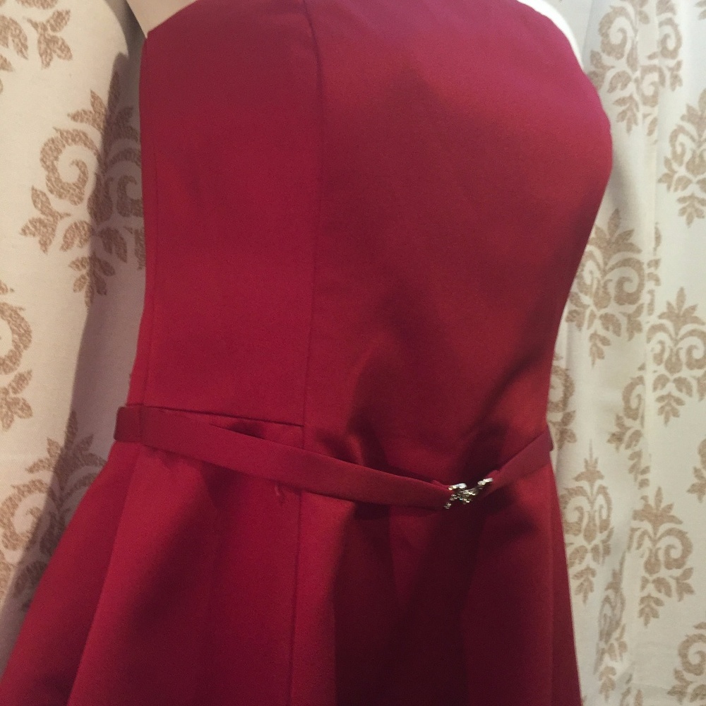 Michaelangelo Davids Bridal Red Strapless Dress