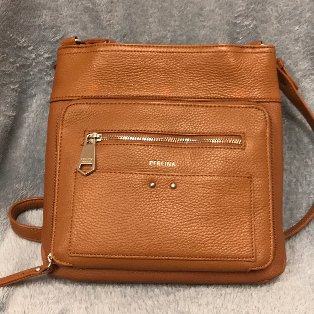 Genuine Leather-Perlina New York Crossbody