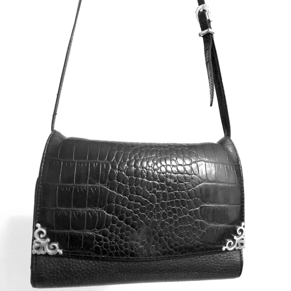 Black Leather Brighton Wallet Purse