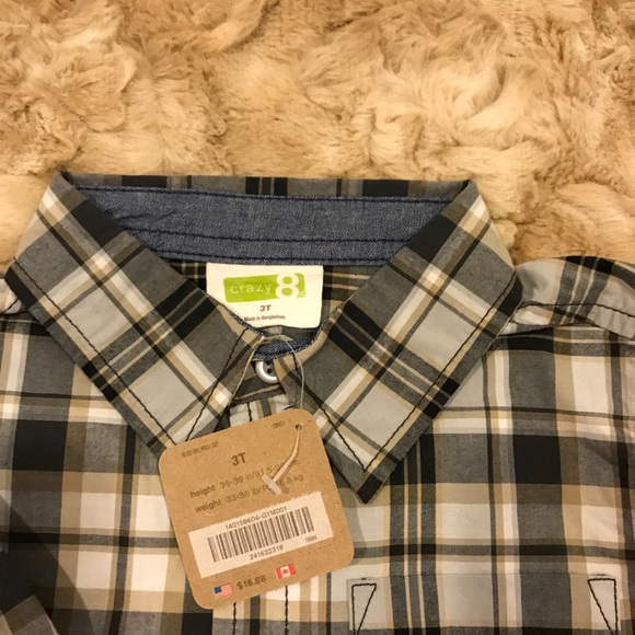 2 dress shirt  from crazy 8 - 3T - Picture 2 of 3