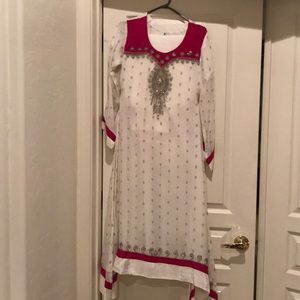 Beautiful white party wear