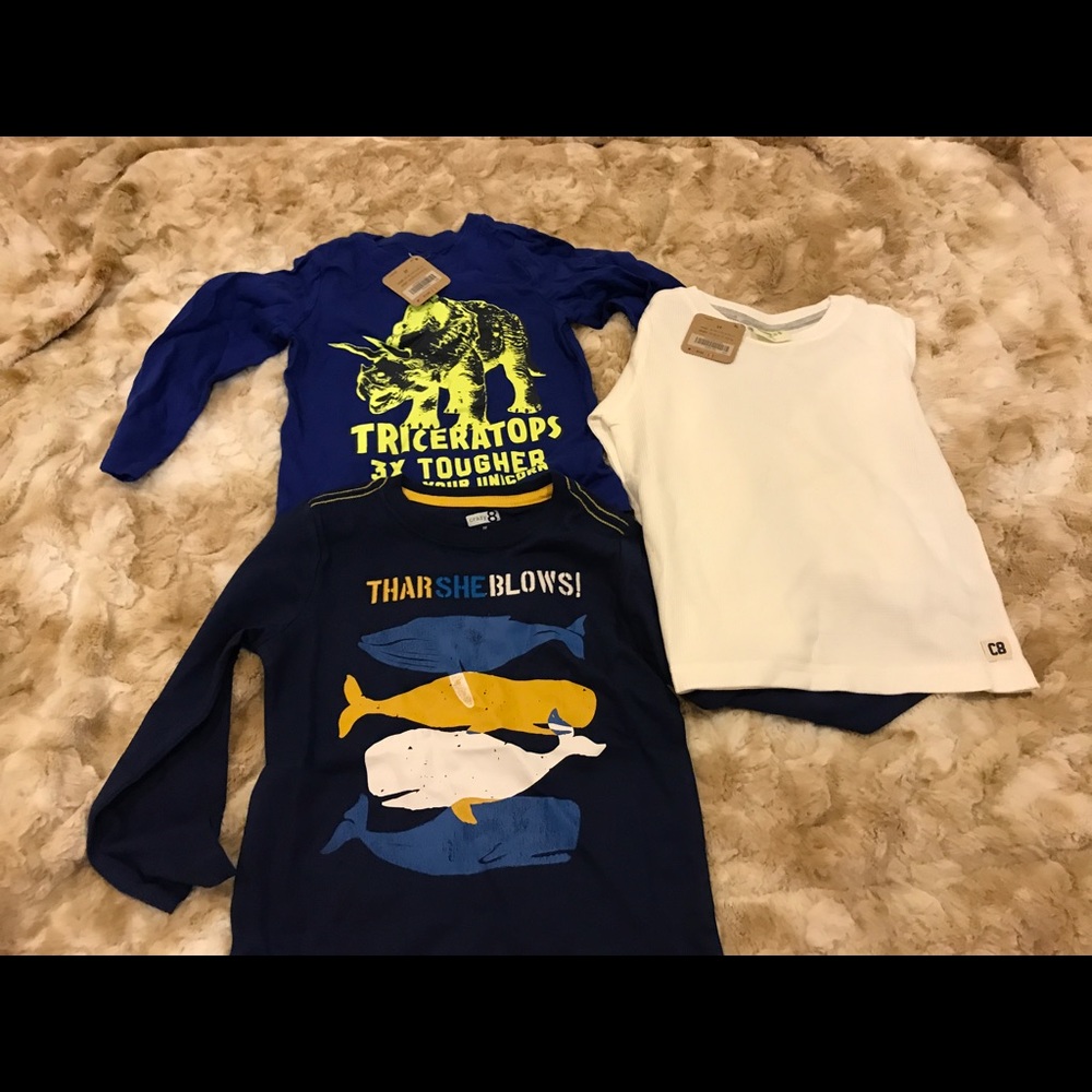 Los of 3 NWT long sleeve t shirt -3 T