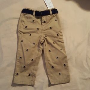 Toddler boy skull pants