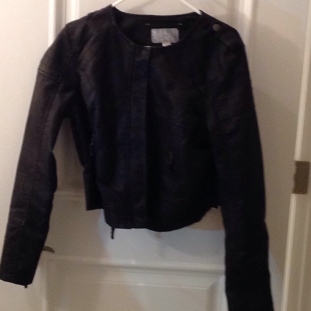 Ixhilaration moto faux leather jacket