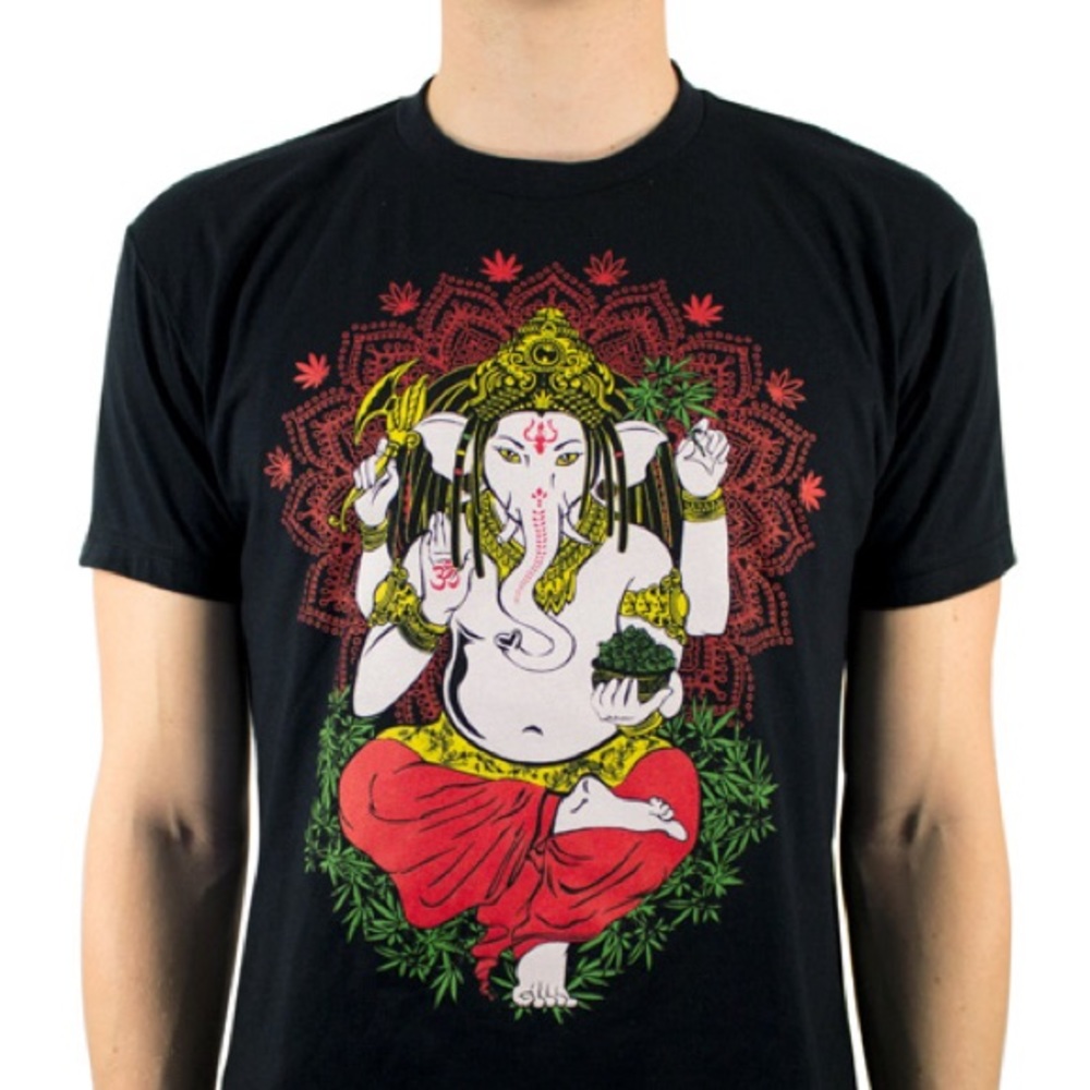 Limited edition! Rasta Ganesha T-shirt! Artist collab limited release. 420