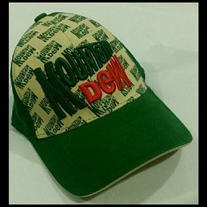 NWT MOUNTAIN DEW RETRO LOOK BASEBALL CAP HAT HTF