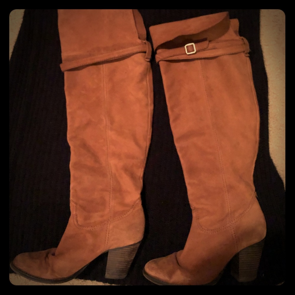 Tan Suede Vince Camuto Over-the-knee Boots