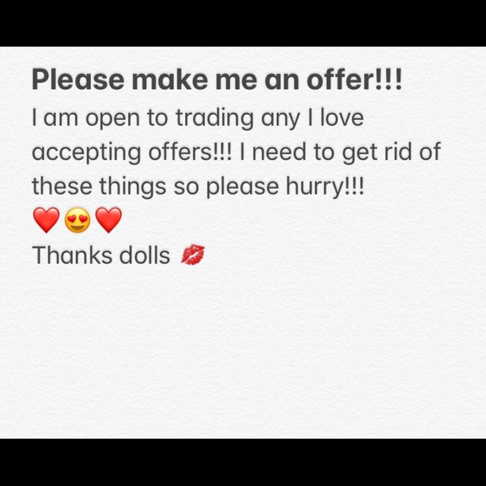 I want to sell and trade please make me offers😊❤️
