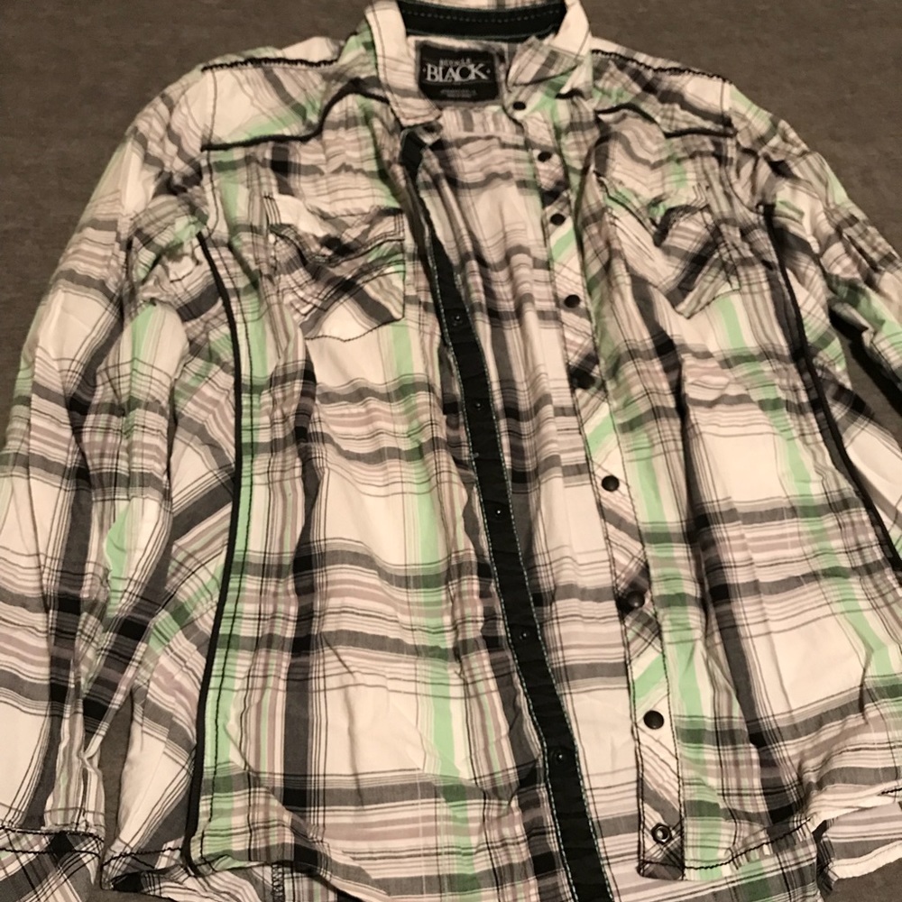 Men’s Buckle Black flannel