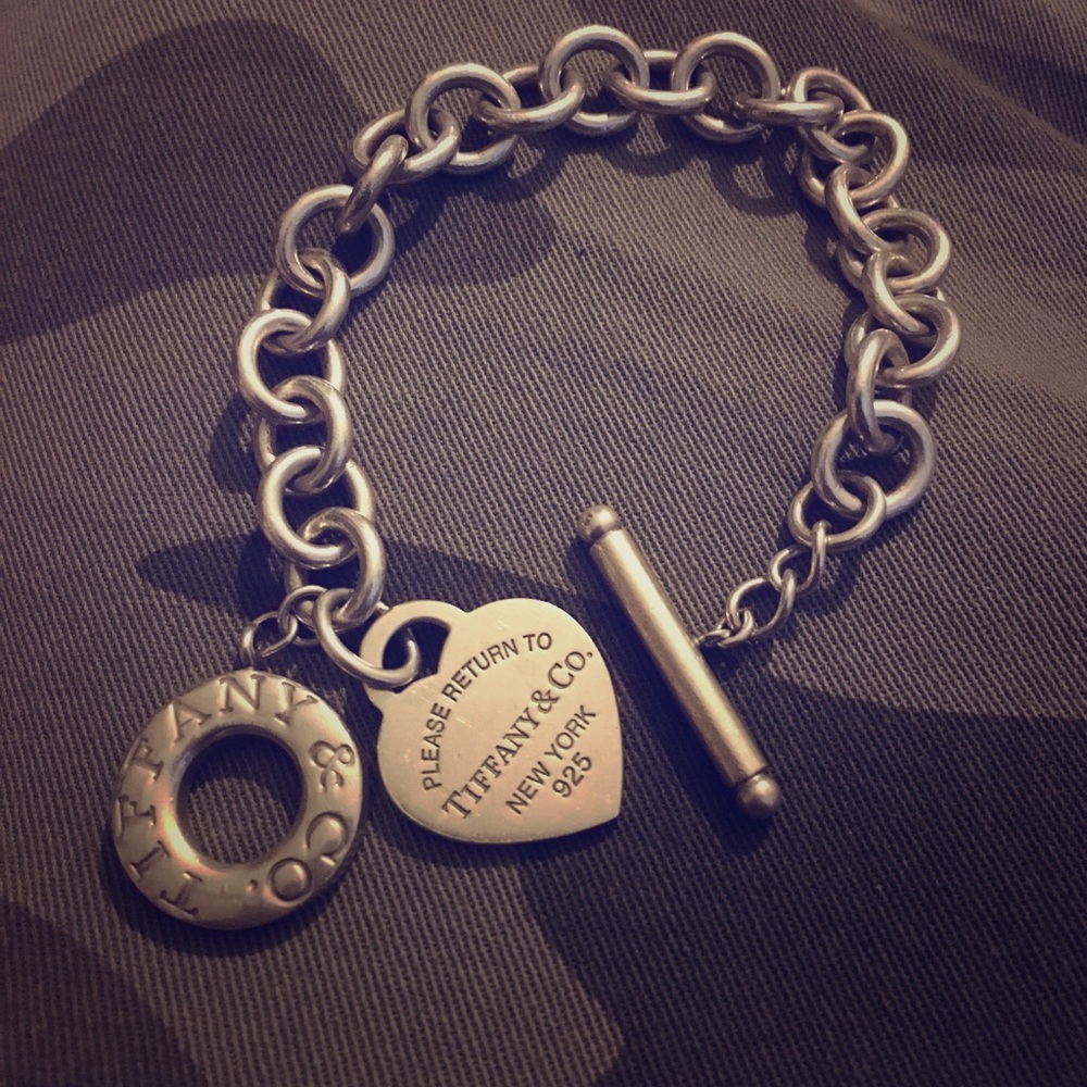 Tiffany and Co. Silver heart bracelet