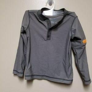 Toddler Grey Sun/Swim Shirt/Rashguard, 2T