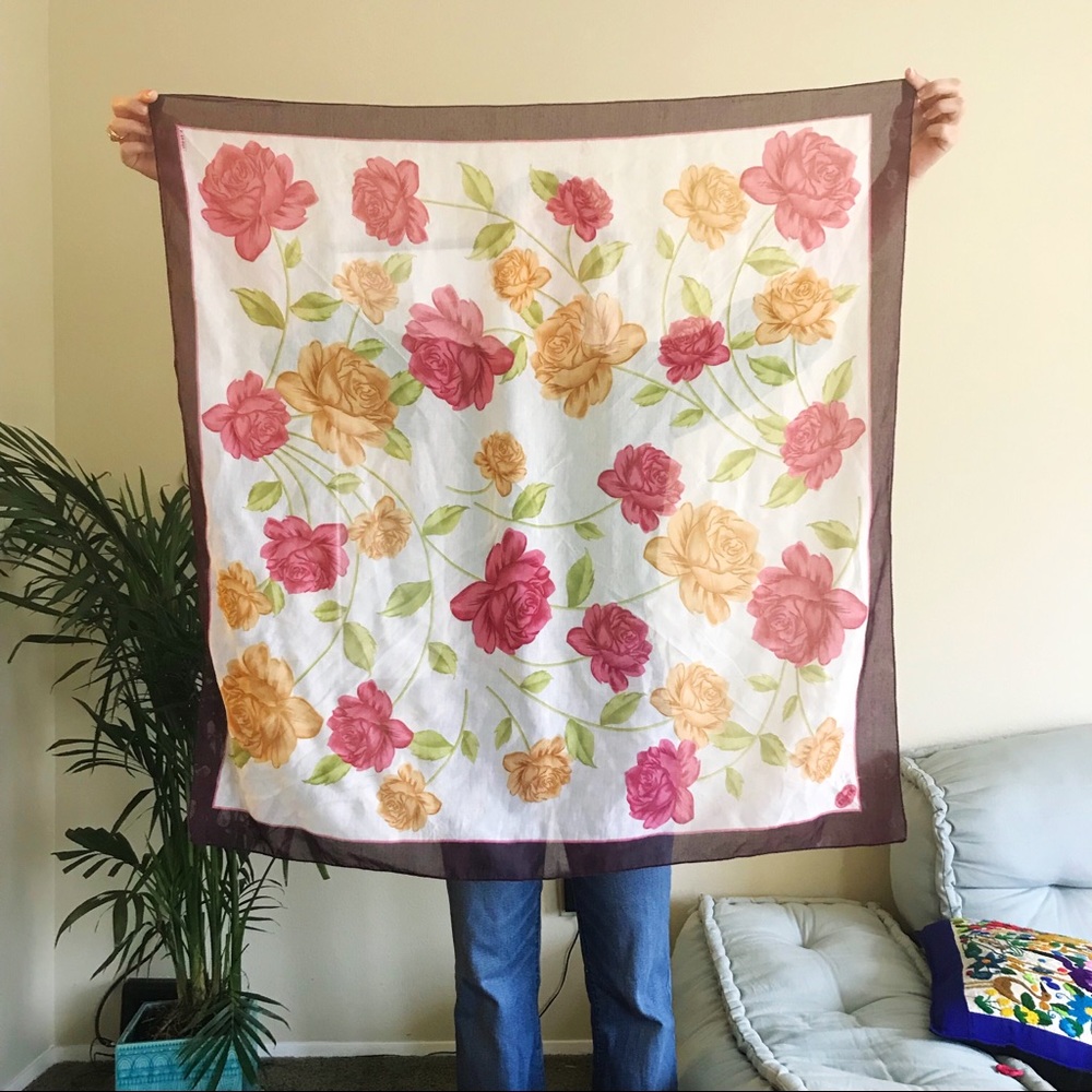 Early 2000’s Made in Turkey Square Scarf