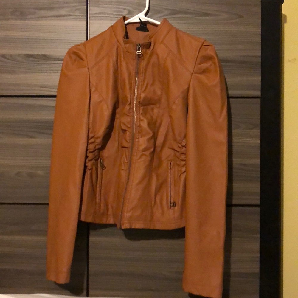 Brown leather jacket from rue 21