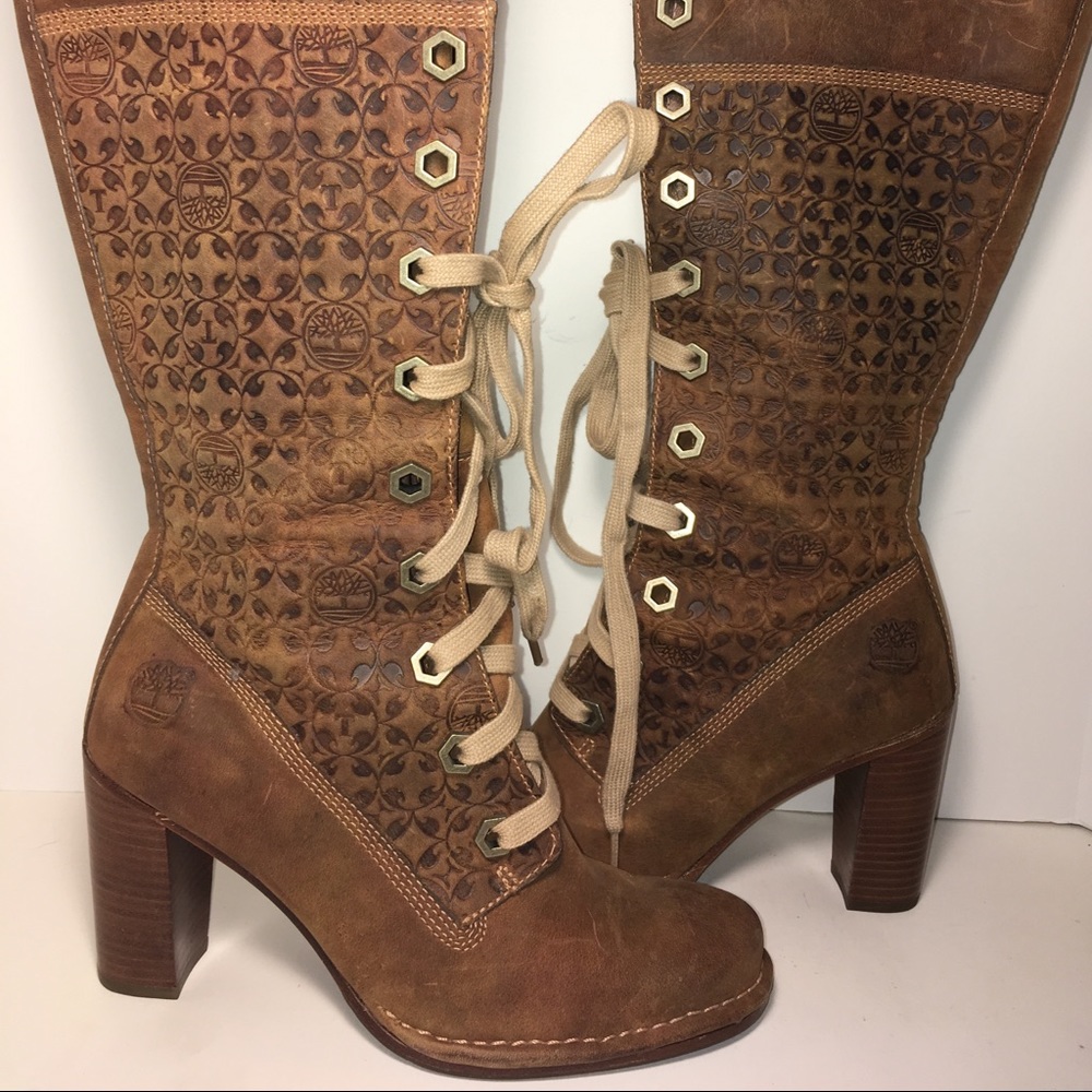 Women’s Timberland Boots Heeled Rare Size 6M