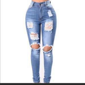 Fashion Nova ripped jeans