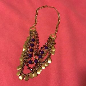 Purple Layered Necklace