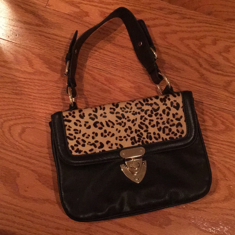 Express calf hair handbag