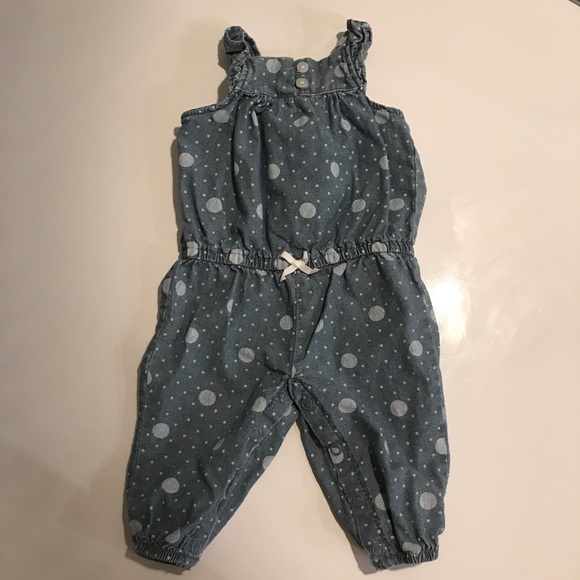 Carter's Other - **SOLD** Baby girl denim jumpsuit