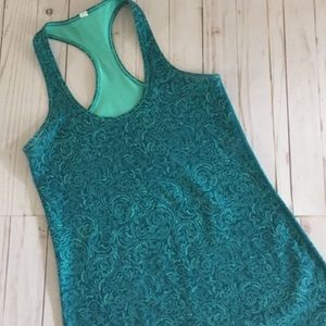 EUC sz 6 Lululemon Cool Racerback tank bali breeze