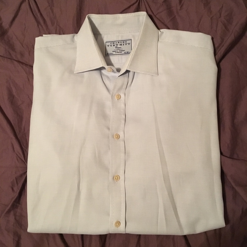 Charles Tyrwhitt luxury light blue dress shirt