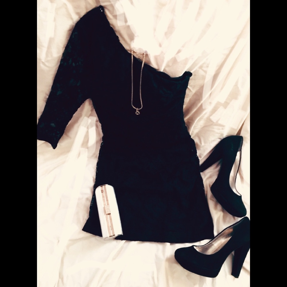 Express Black Lace dress