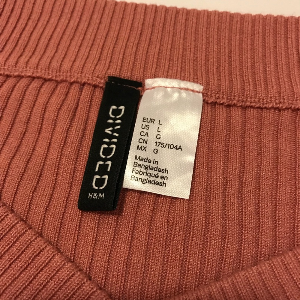 Divided H&M Pink Ribbed Knitted Sweater - Picture 5 of 8