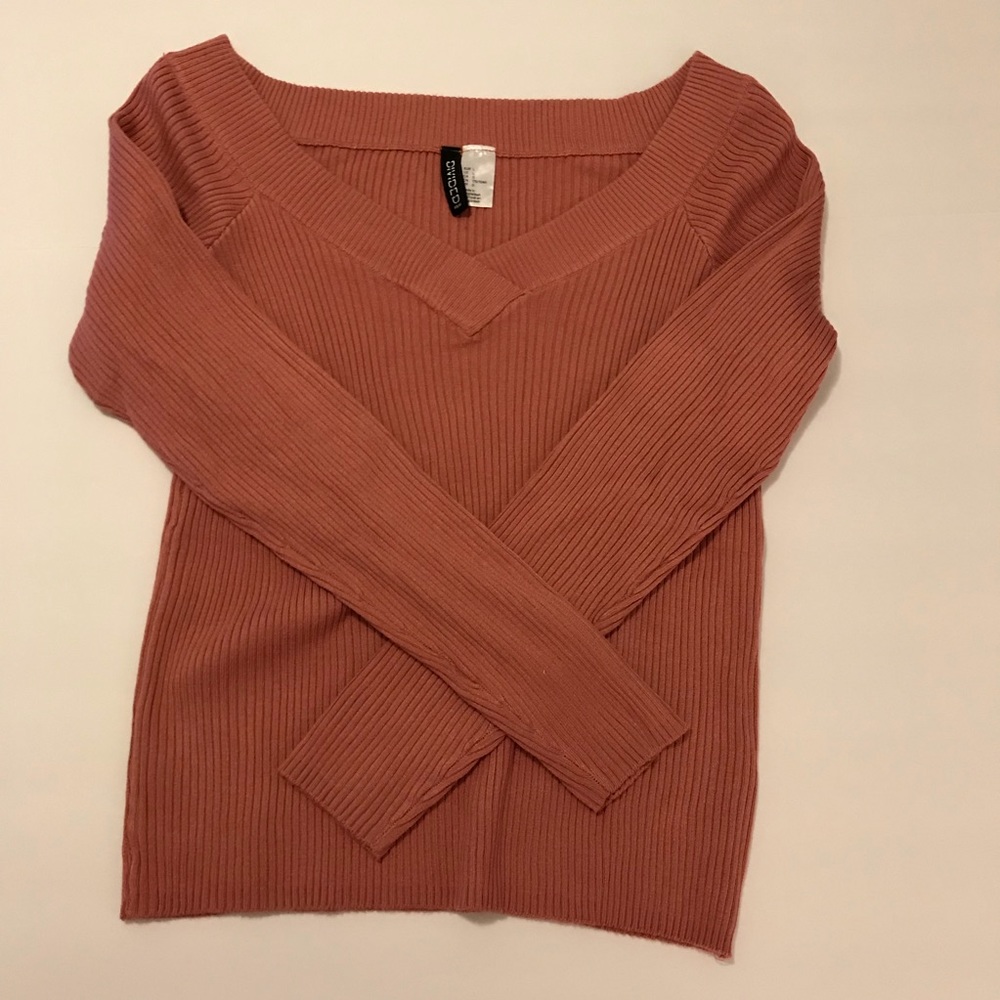 Divided H&M Pink Ribbed Knitted Sweater - Picture 7 of 8
