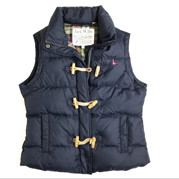 Jack Wills Jackets & Blazers - Jack Wills Navy Blue Down Filled Puffer Vest
