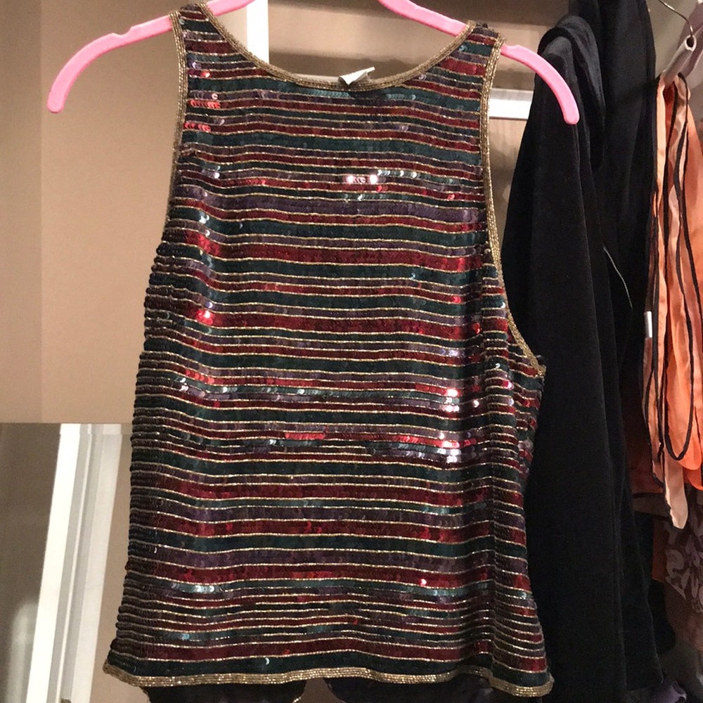 Gorgeous Sparkly Sequined Top!! Size M - image 1