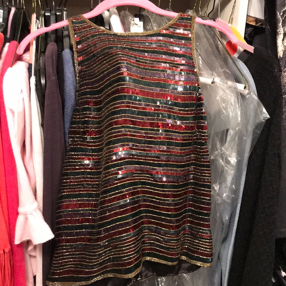 Gorgeous Sparkly Sequined Top!! Size M - image 6