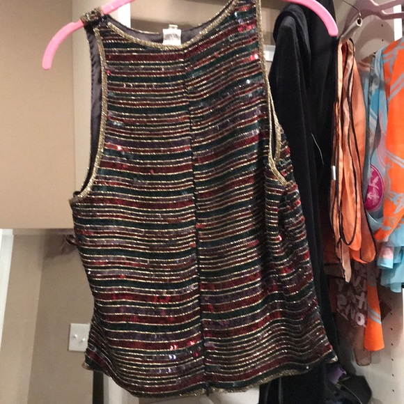 Gorgeous sparkly sequined top!! Size m - Picture 3 of 7