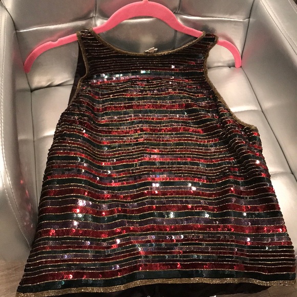 Gorgeous sparkly sequined top!! Size m - Picture 4 of 7