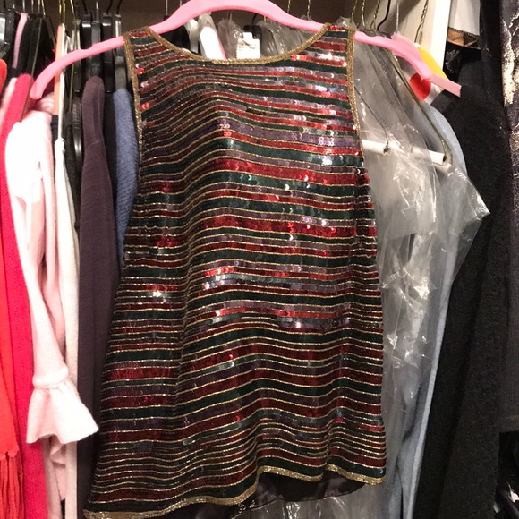 Gorgeous sparkly sequined top!! Size m - Picture 6 of 7