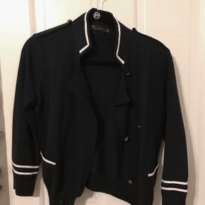 ZARA Military-style 3/4 sleeve Cardigan