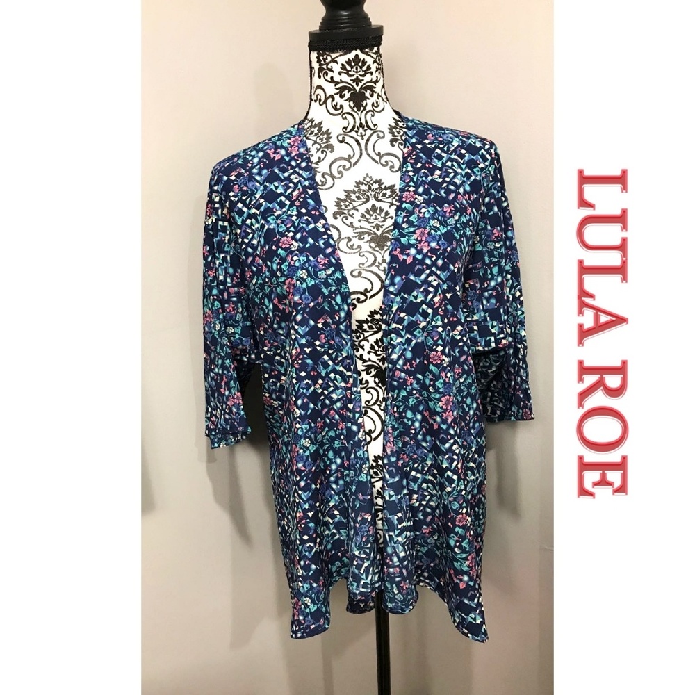 LulaRoe pattern cardigan