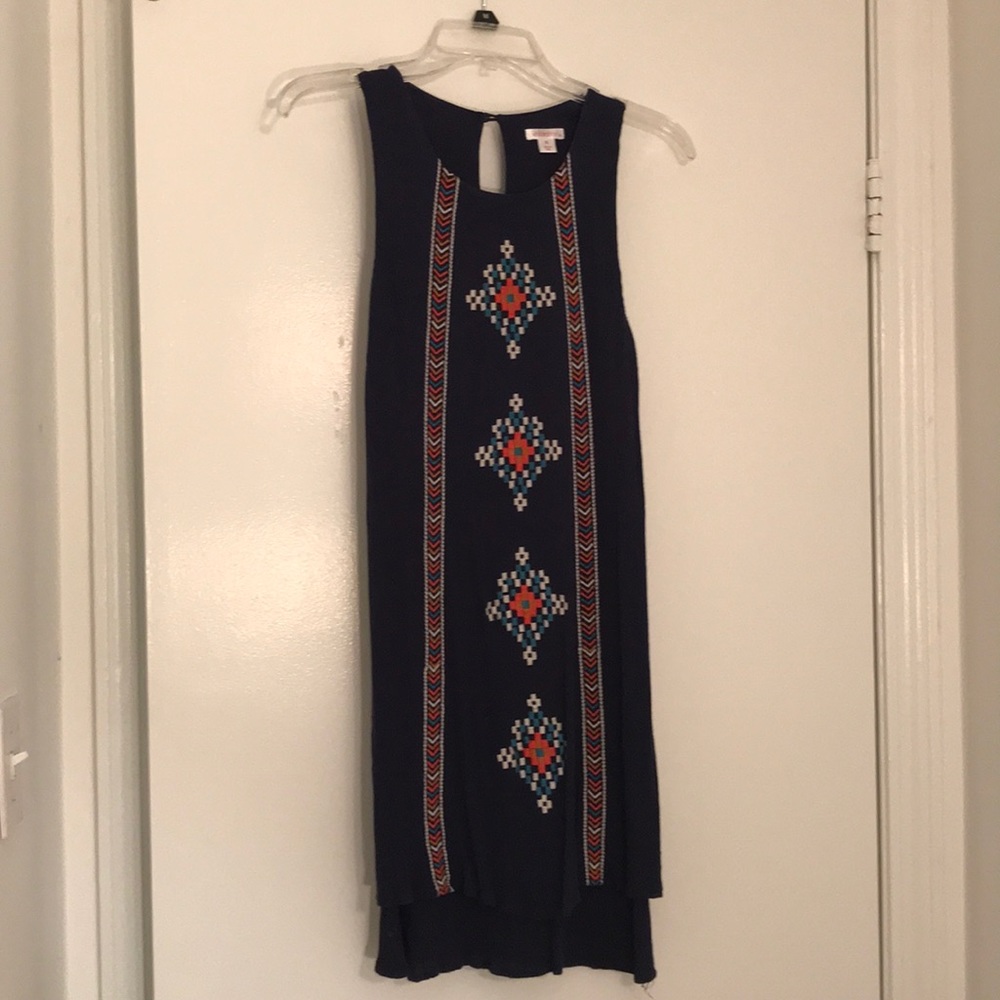 Boho blue dress
