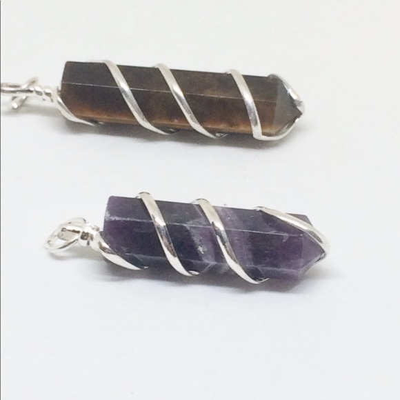 🔥WIRE WRAPPED PENDANTS 5 KINDS - Picture 6 of 6