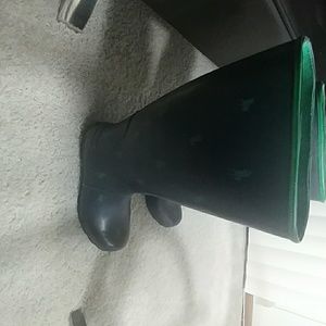 Navy blue and green ralph lauren polo boots