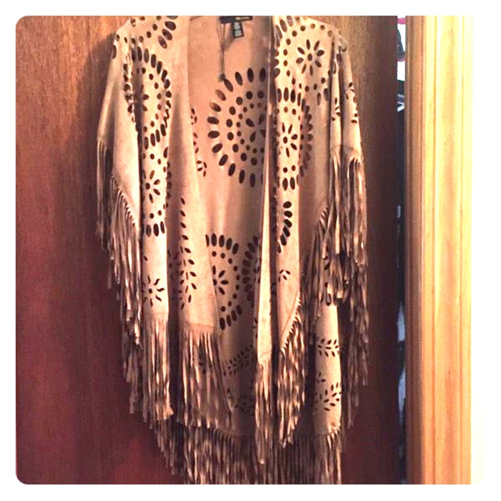 Modena Fringe Poncho