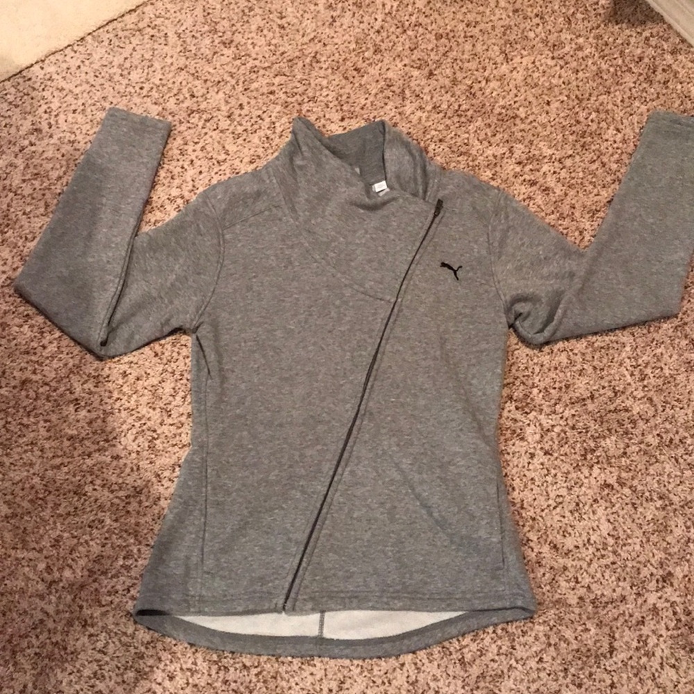 Puma jacket! Asymmetric zip up.