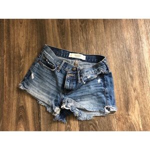 Abercrombie & Fitch High Waisted Jean Shorts