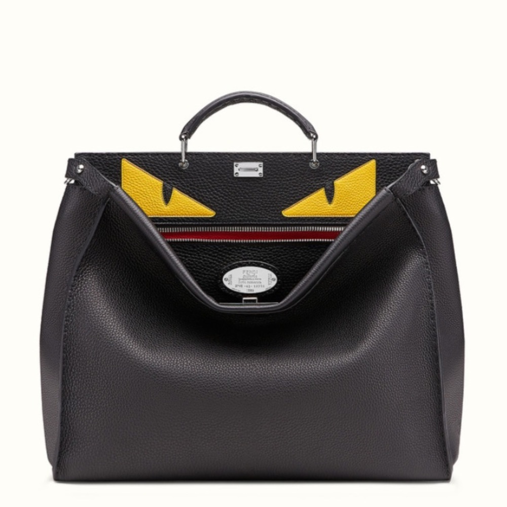 Black Fendi SELLERIA PEEKABOO briefcase