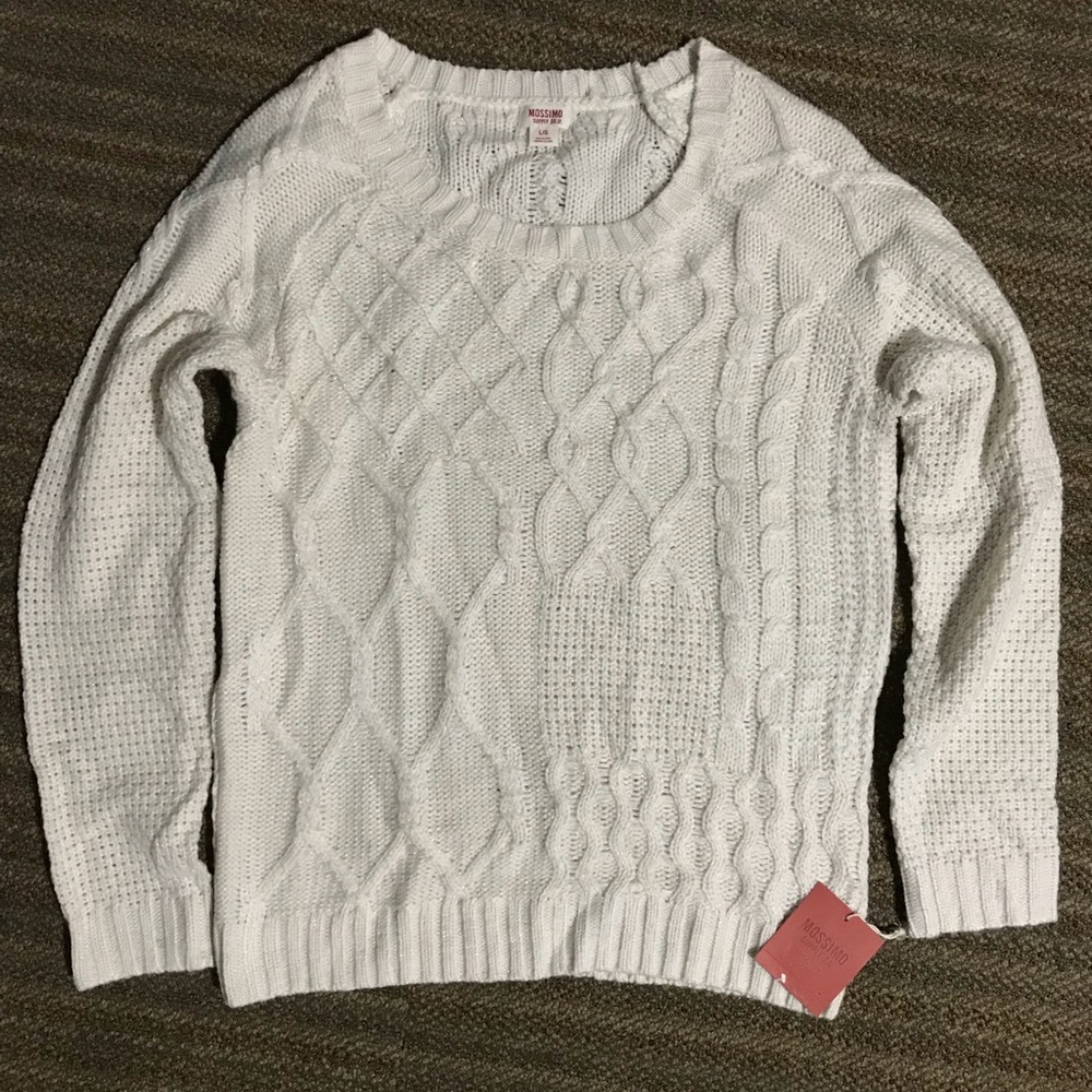 MOSSIMO WHITE SWEATER