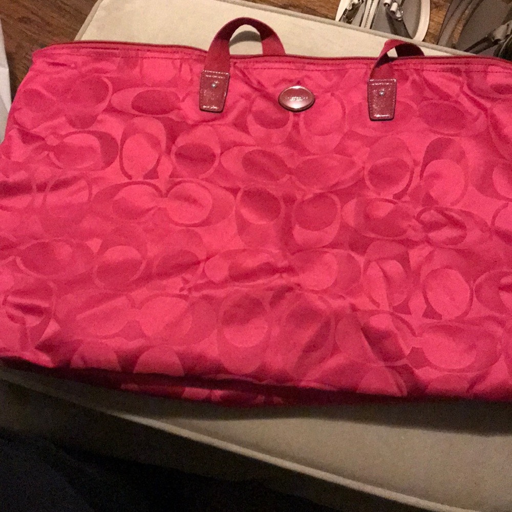 Coach nylon weekender