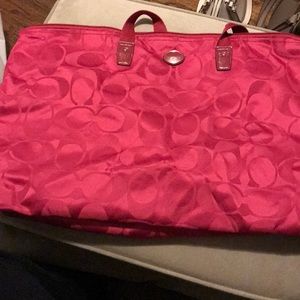 Coach nylon weekender