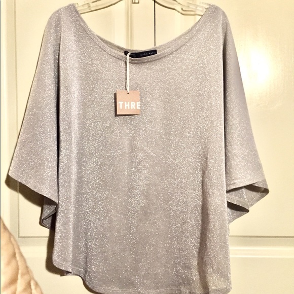 Zara Basic shimmer blouse - Picture 3 of 3